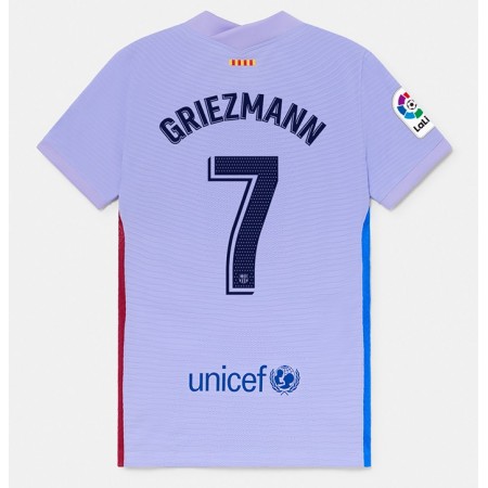 Fotballdrakt FC Barcelona Antoine Griezmann 7 Bortetrøye 2021-2022 Kortermet